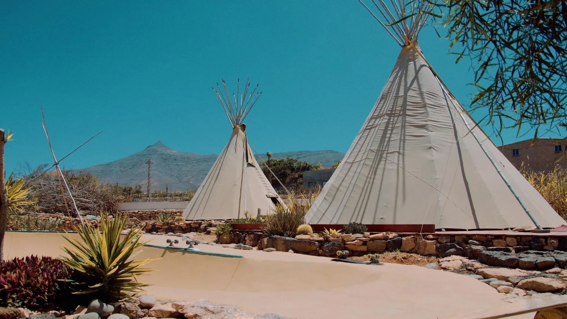 Lüks kamp alanı Teepee Barranco Otel Tindaya